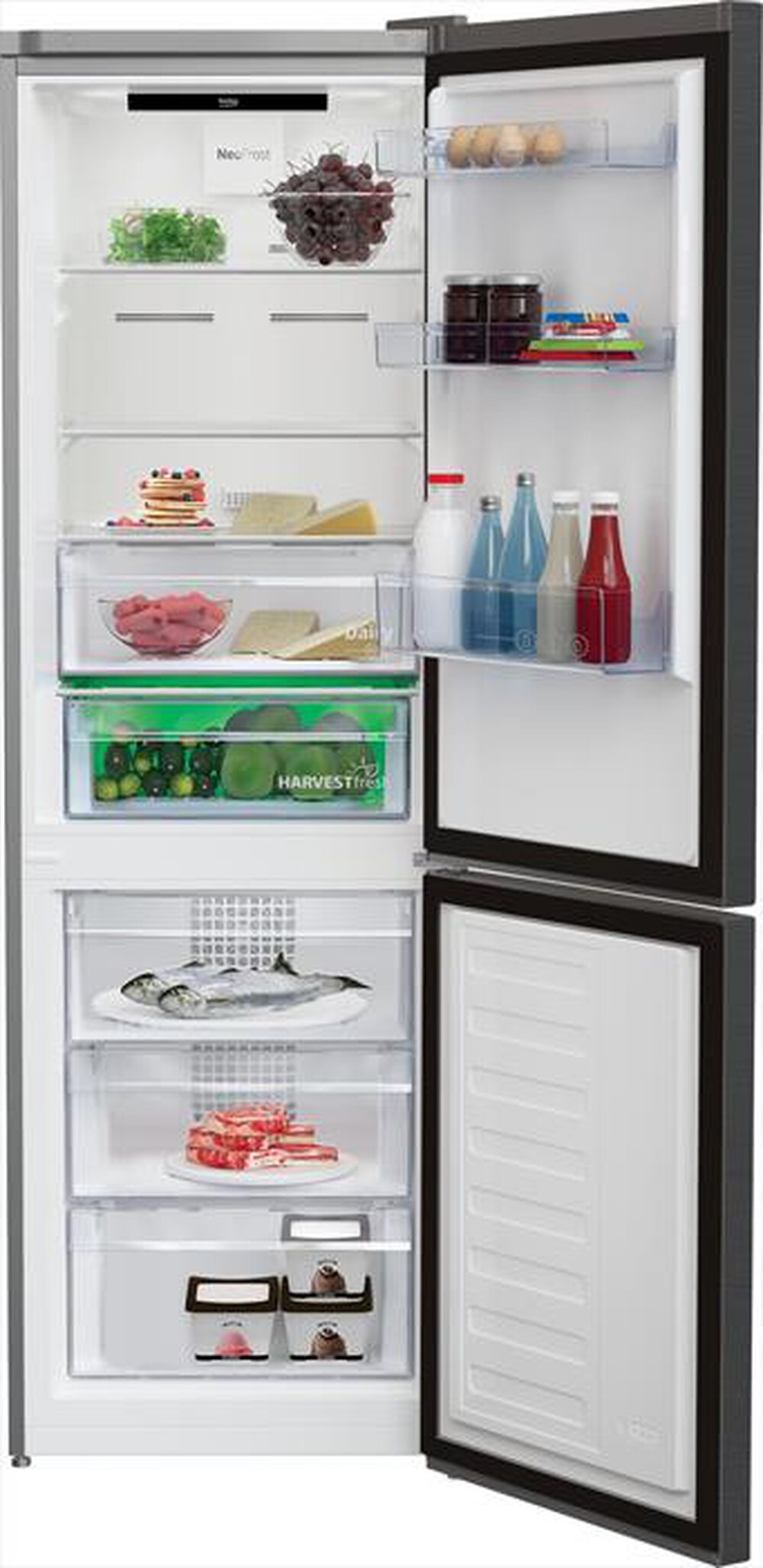 "BEKO - Frigorifero combinato RCNE366E70ZXBRN Classe B-Dark Inox"