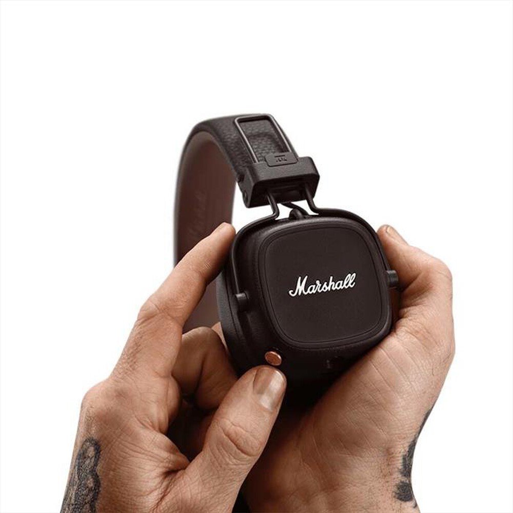 "MARSHALL - Cuffie a padiglione chiuso Major IV-Marrone"