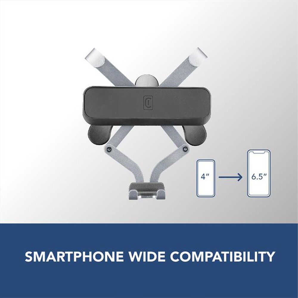 Immagine del prodotto CELLULARLINE - Supporto smartphone da auto GRAVITYHOLDERVENTK-Nero