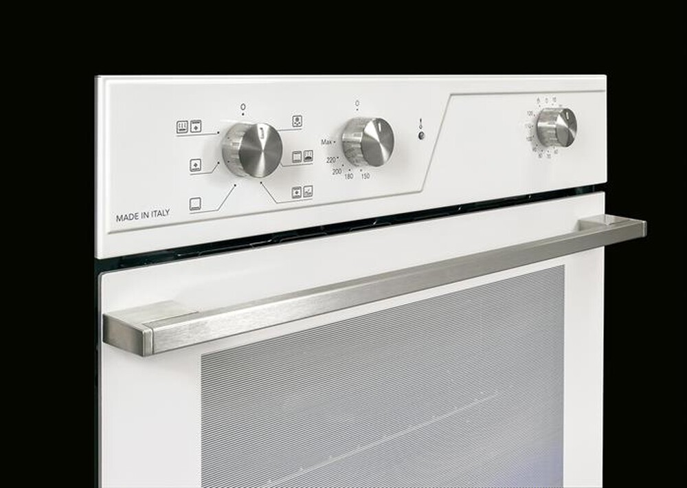"GLEM GAS - Forno incasso elettrico GFR62WH-S3 Classe A-Bianco latte"