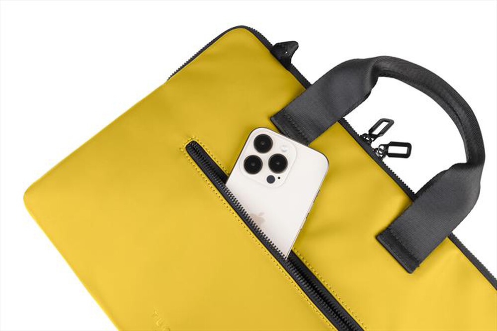 "TUCANO - Borsa GOMMO per MacBook Air 15\"/laptop fino a 14\"-GIALLO"