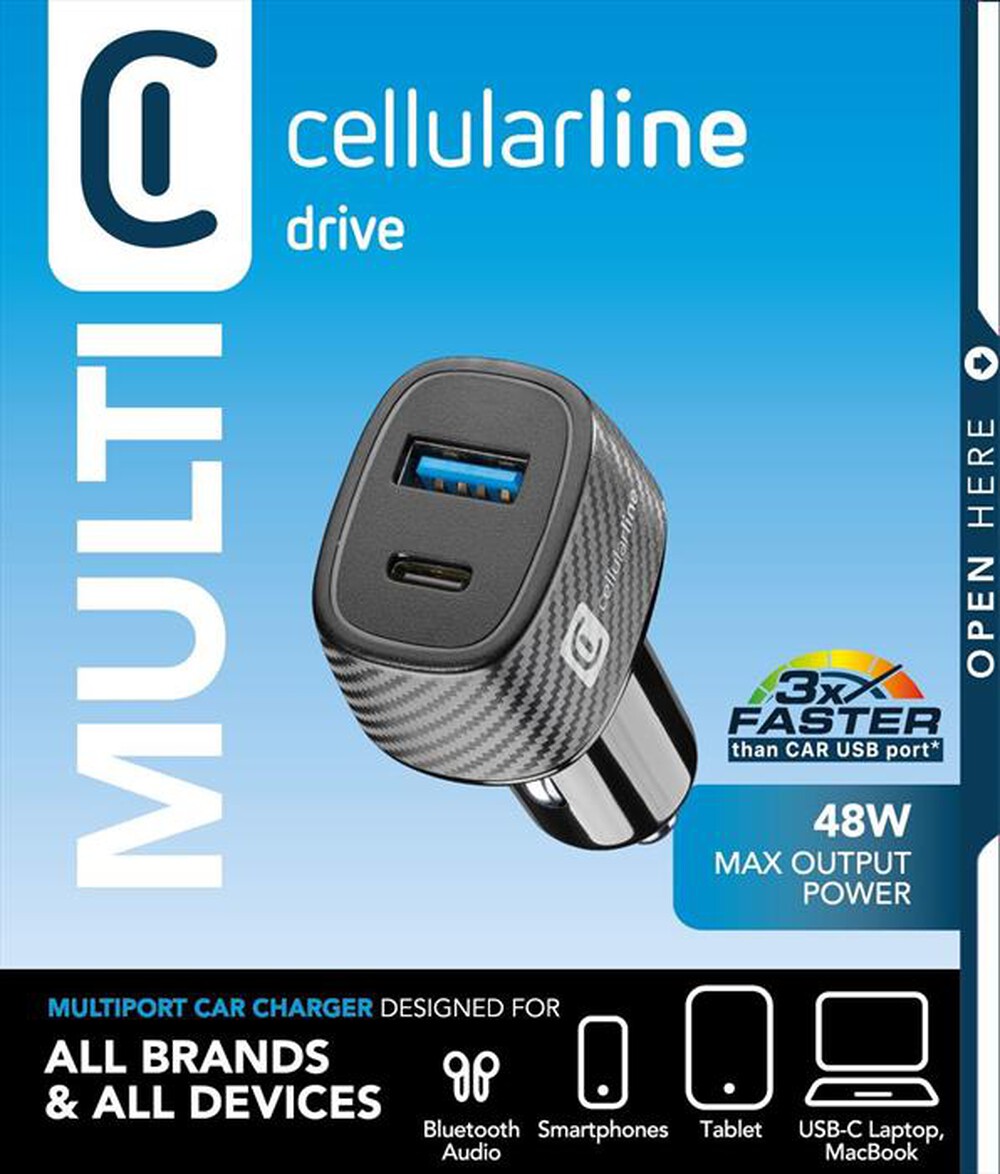 Immagine del prodotto CELLULARLINE - CAR MULTIPOWER ULTRA-Black