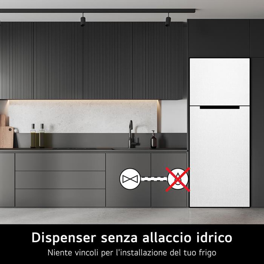 "LG - Frigorifero 2 porte GTF744SEPED Classe E 509L-Beige"
