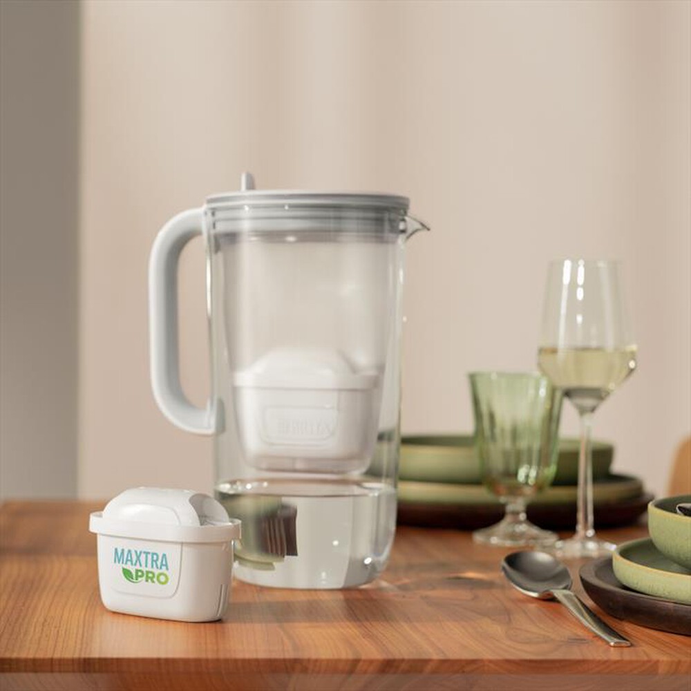 "BRITA - Caraffa filtrante CARAFFA IN VETRO-Bianco/Trasparente/azzurro"