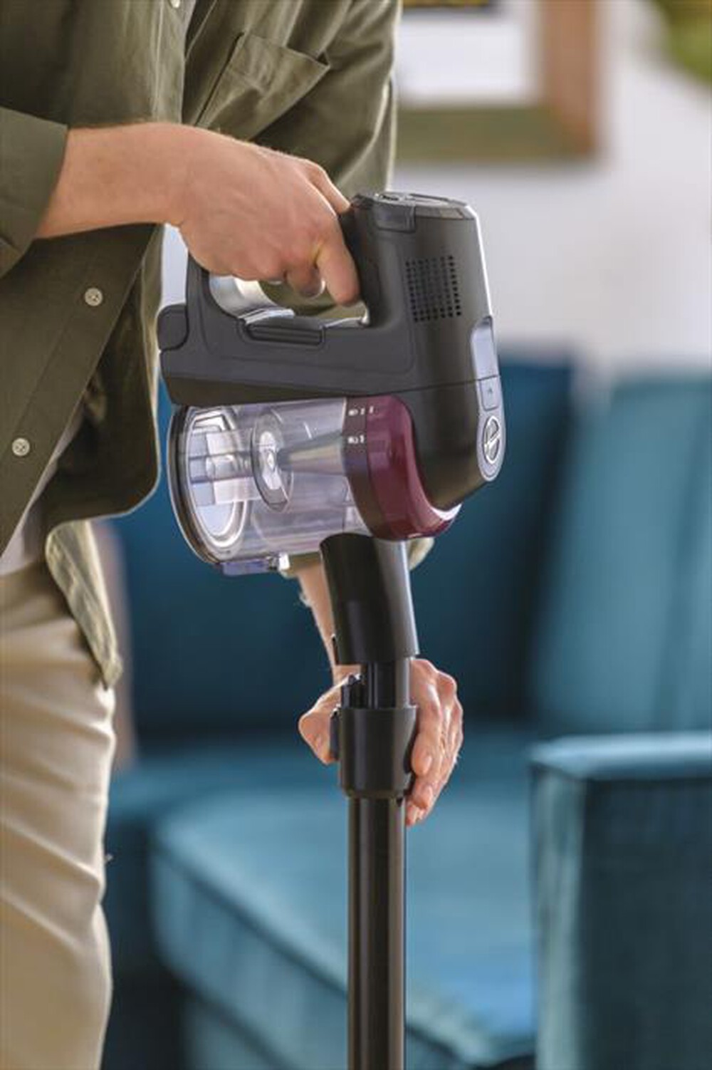 Immagine del prodotto HOOVER - Scopa elettrica senza sacchetto HF410H 011-Magenta