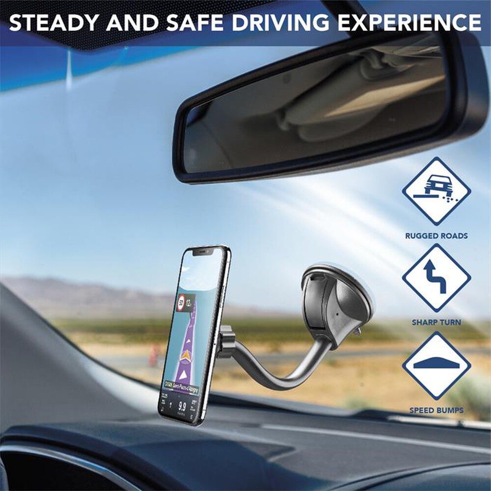 Immagine del prodotto CELLULARLINE - MAG4PILOTFORCE Supporto Auto Mag4 Ventosa Univ-Nero