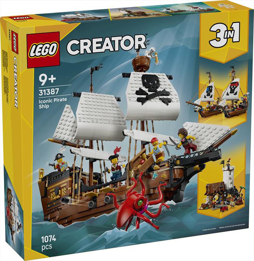 Immagine del prodotto LEGO - CREATORE 3IN1 Iconica nave da pirata - 31387