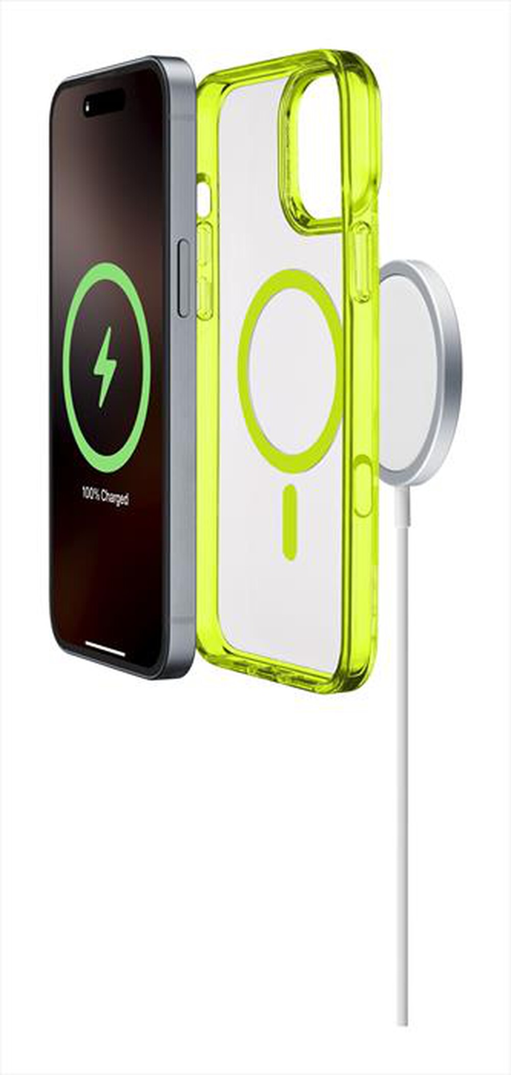 Immagine del prodotto CELLULARLINE - Cover case ICONIC MAG per iPhone 16 Pro-Lime