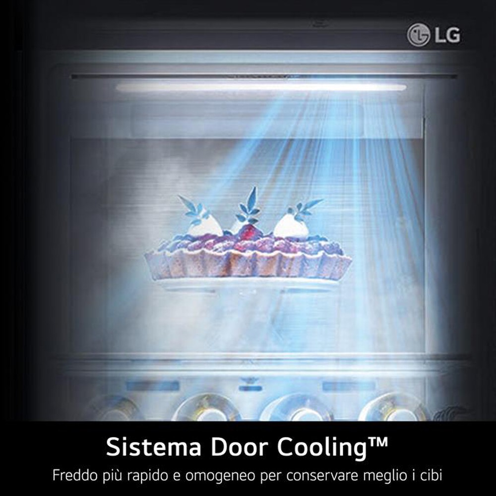 "LG - Frigorifero 4 porte GMB844MC4E Classe E 530L-Nero"
