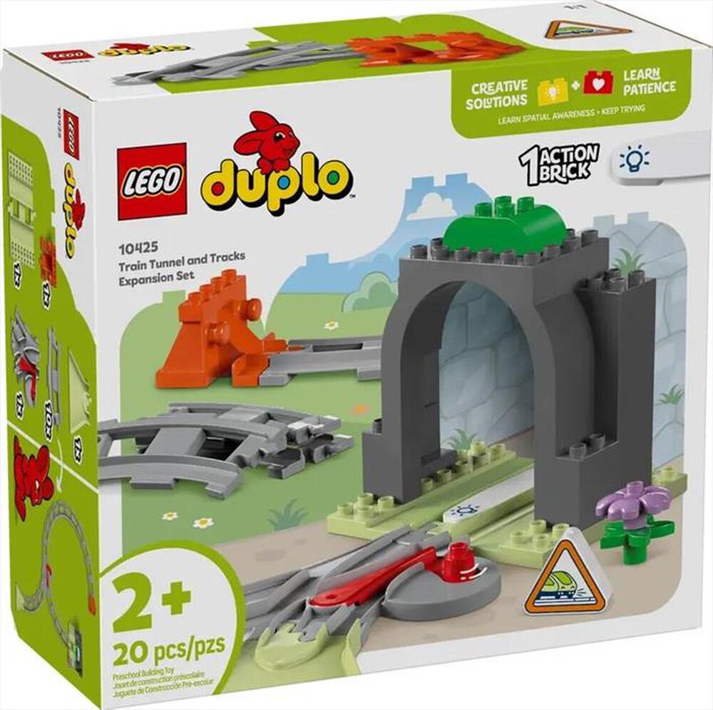 "LEGO - DUPLO Pack di espansione tunnel e binari - 10425-Multicolore"