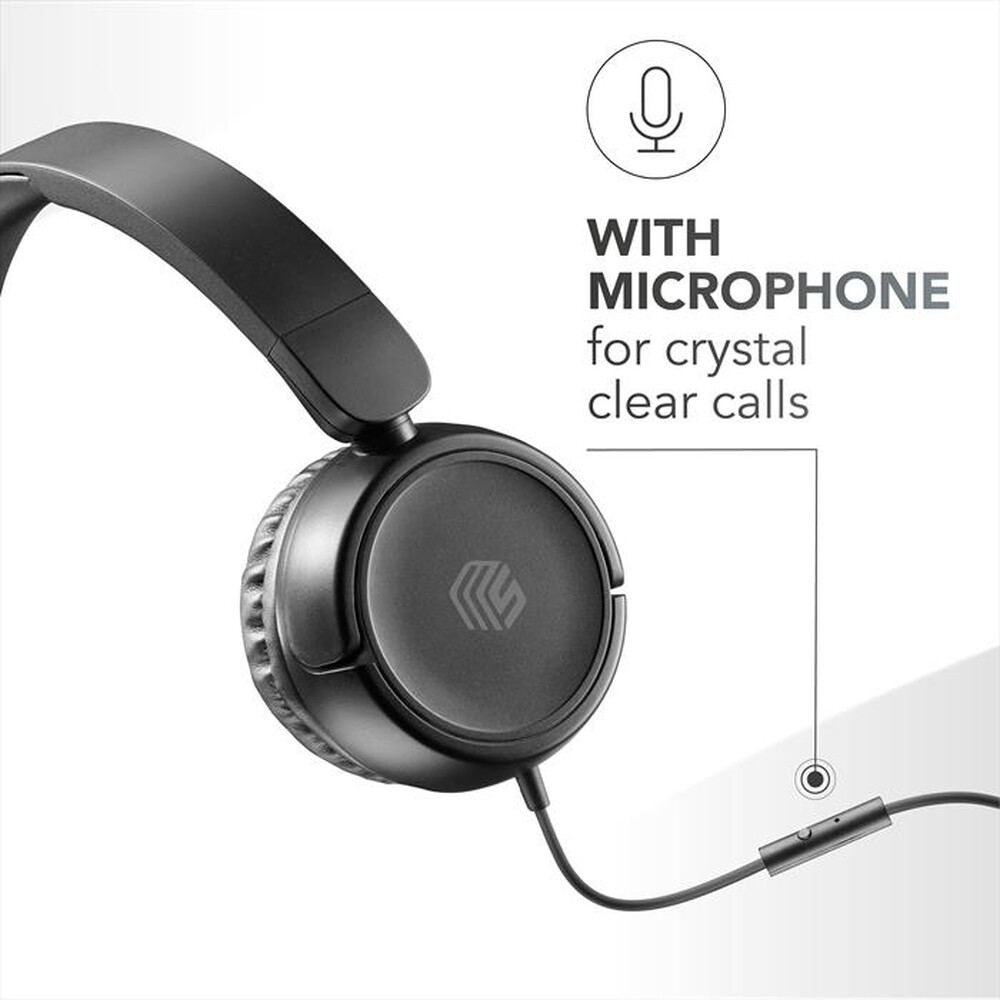 Immagine del prodotto CELLULARLINE - Cuffie a padiglione chiuso MUSICSOUNDFULLCK-Nero