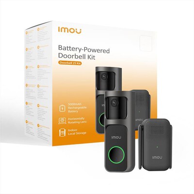 IMOU - Videocampanello con telecamera DOORBELL 2S 2K KIT-Grigio