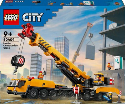LEGO - CITY BIG VEHICLES Gru da cantiere gialla 60409