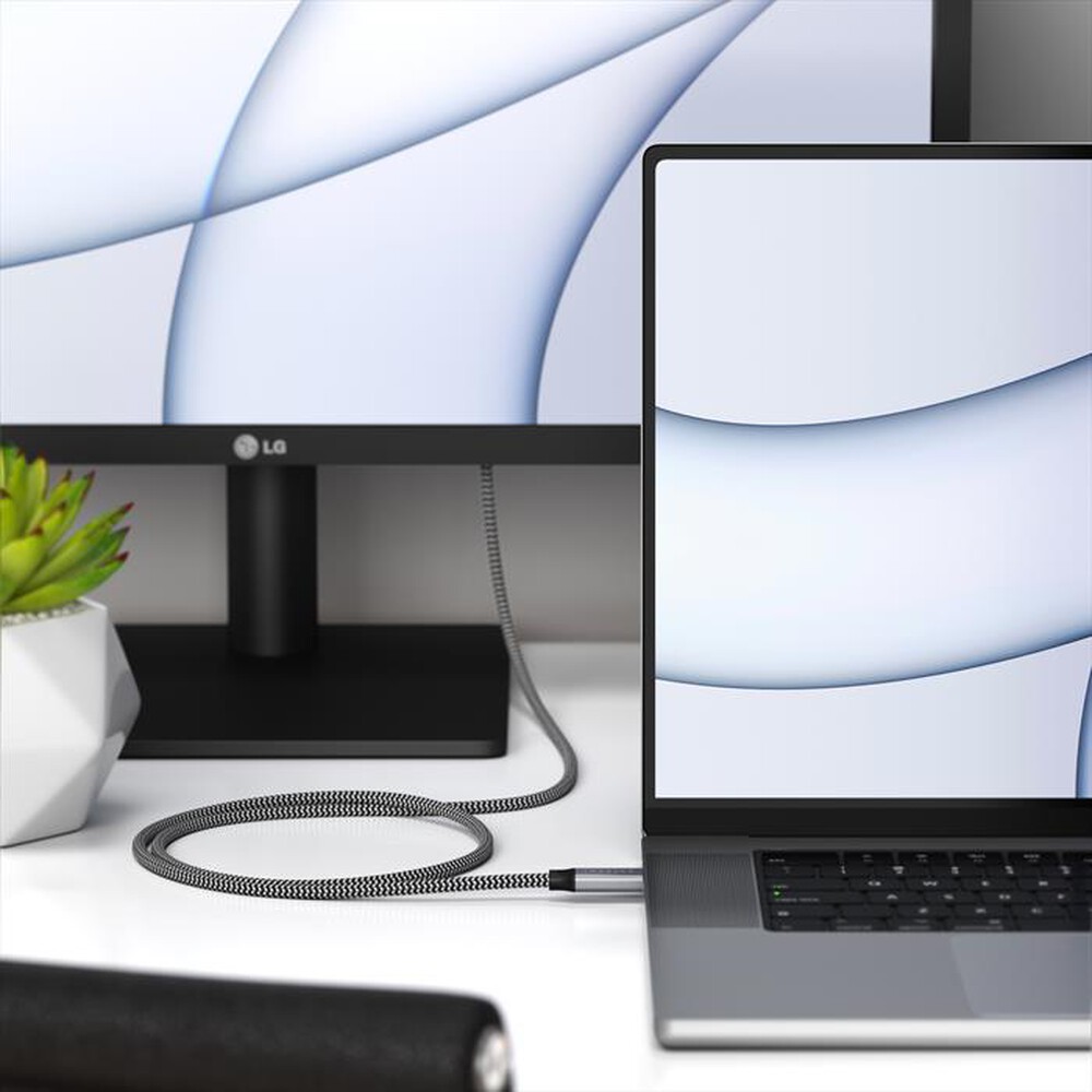 "SATECHI - CAVO USB4 A USB-C 80CM-grigio"
