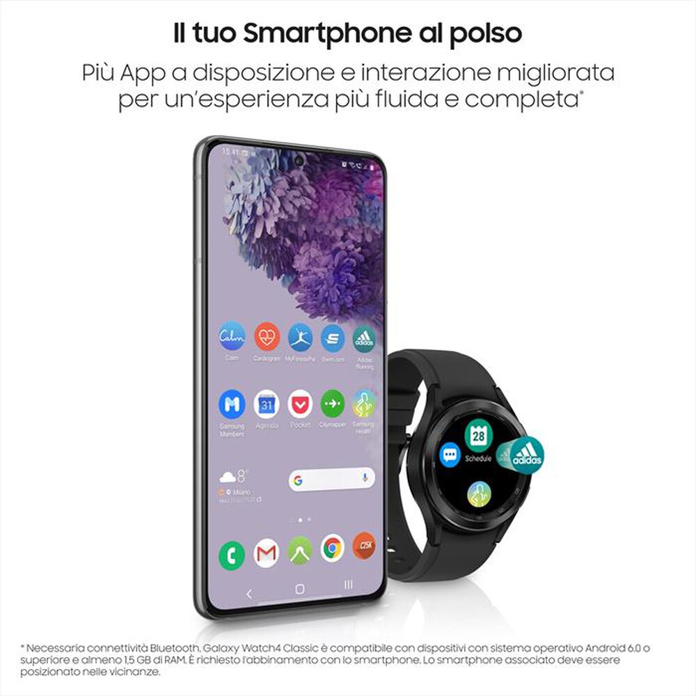 "SAMSUNG - GALAXY WATCH4 CLASSIC 42MM BT-Black"