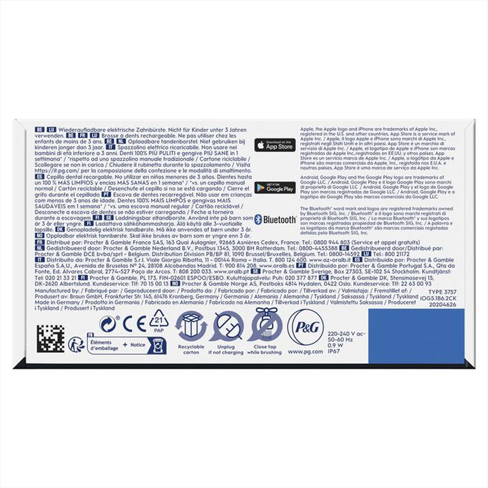 Immagine del prodotto ORAL-B - Spazzolino elettrico IO5 S-NERO