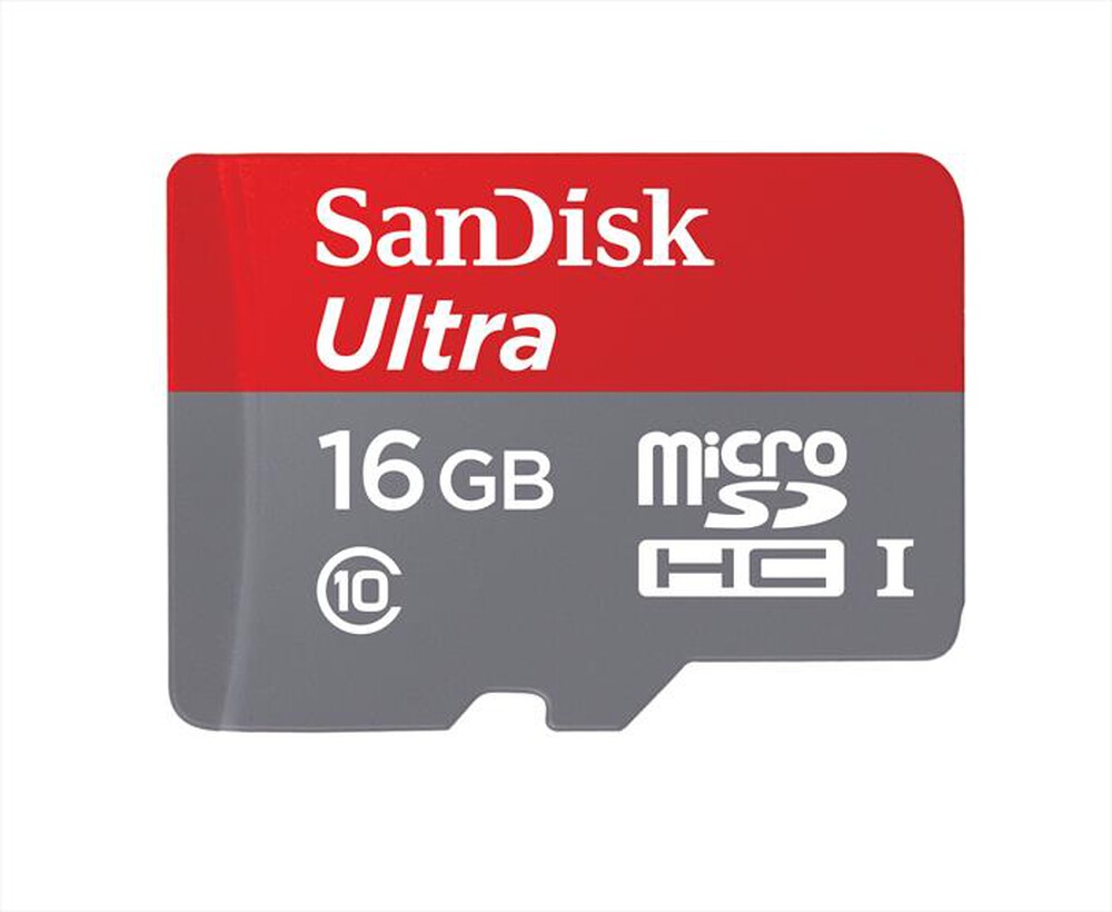 "SANDISK - MicroSDHC Ultra 16GB + adattatore SD"