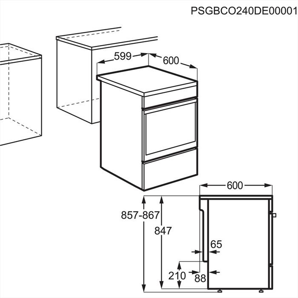 Immagine del prodotto ELECTROLUX - Cucina LKR620066W Classe A-Bianco