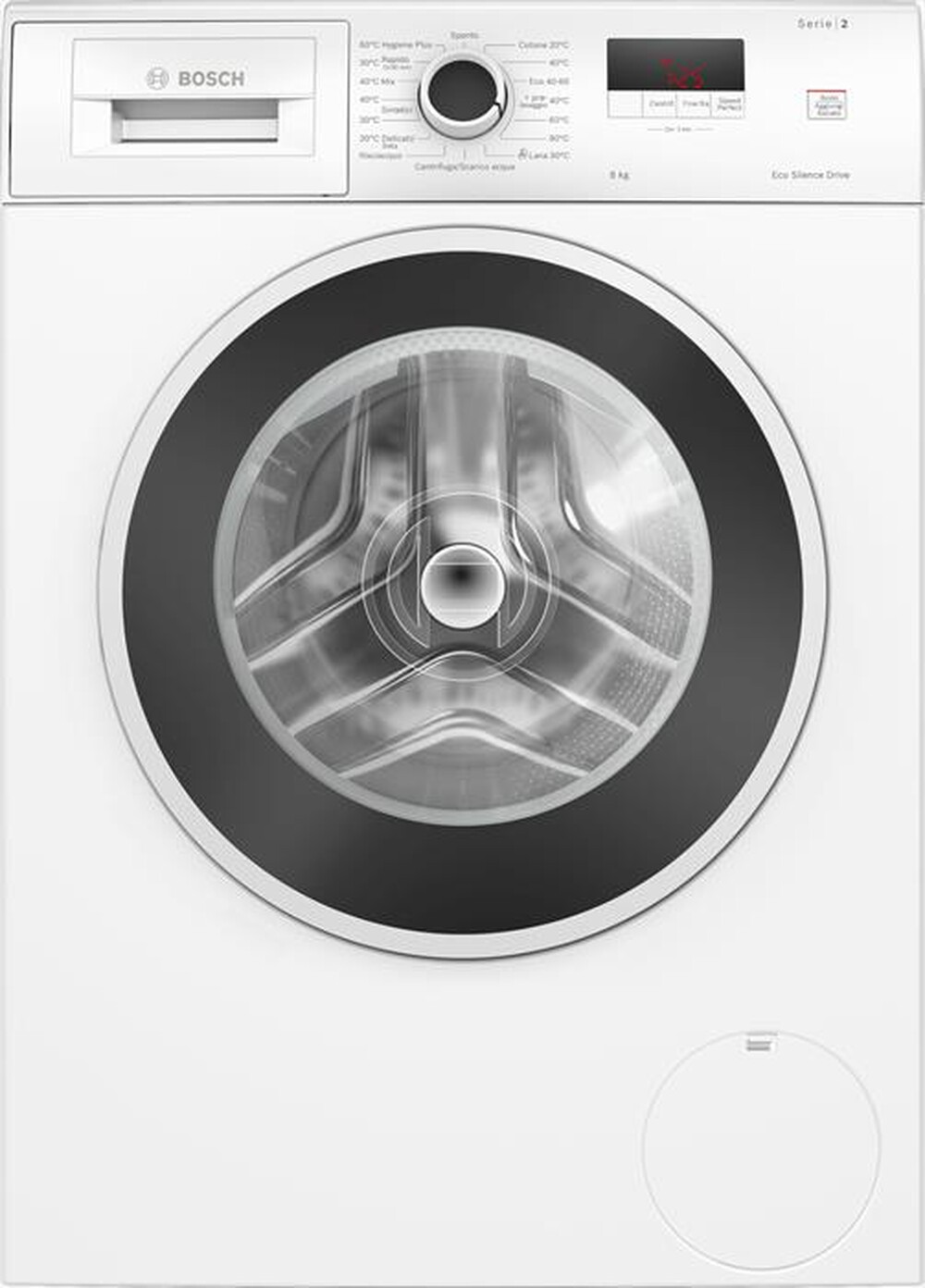Immagine del prodotto BOSCH - Lavatrice Serie 2 WGE03200IT 8Kg 1200g/m Classe A-Bianco