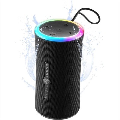 MUSIC SOUND - Speaker Bluetooth portatile da 20W AURA 20-Nero