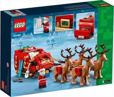 LEGO - LA SLITTA DI BABBO NATALE 40499-Multicolore