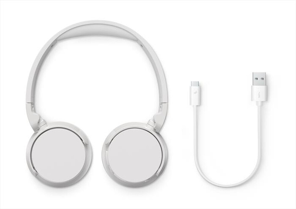 "PHILIPS - Cuffie a padiglione chiuso TAH4209WT/00-White"