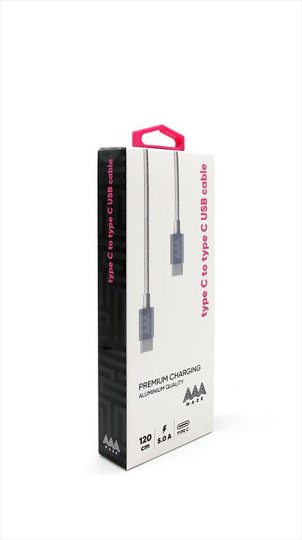 "AAAMAZE - CAVO TYPE-C TO TYPE-C 1,2 METRI AMM-SILVER"