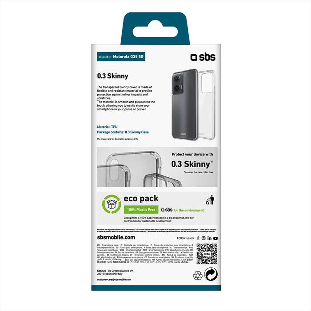Immagine del prodotto SBS - Cover Skinny Motorola G35 5G TESKINMOG355GT-Trasparente