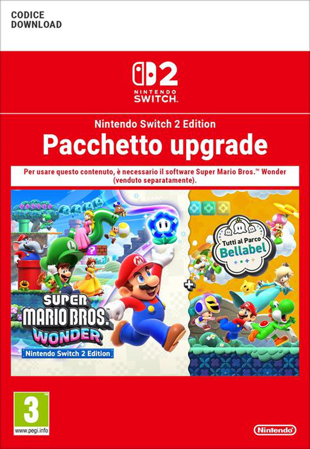 Immagine del prodotto NINTENDO - SUPER MARIO BROS. WONDER-UPGRADE NS2 ED.+ BALLABEL