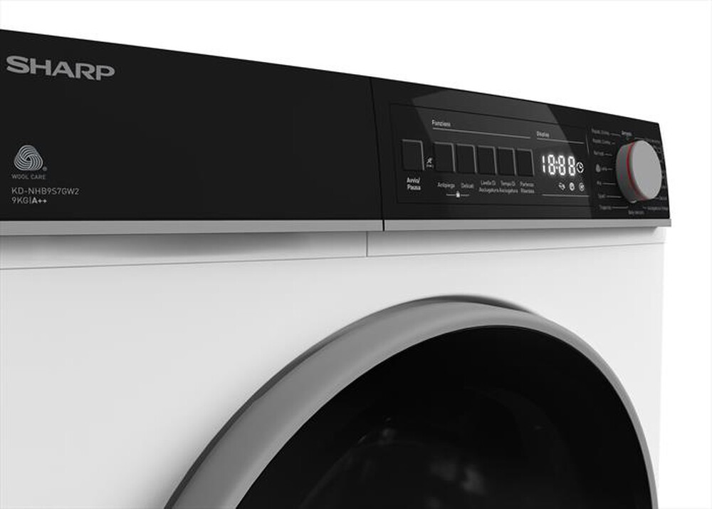Immagine del prodotto SHARP - Asciugatrice KD-NHB9S7GW2 9Kg Classe E-Bianco