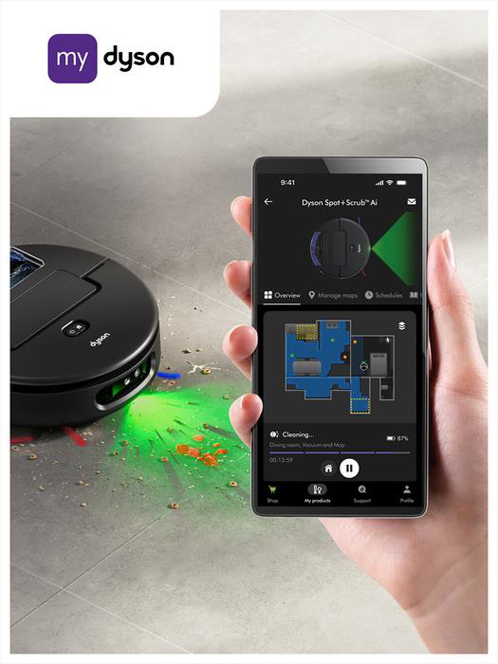 Immagine del prodotto DYSON - Robot Lavapavimenti SPOT+SCRUB AI-Black