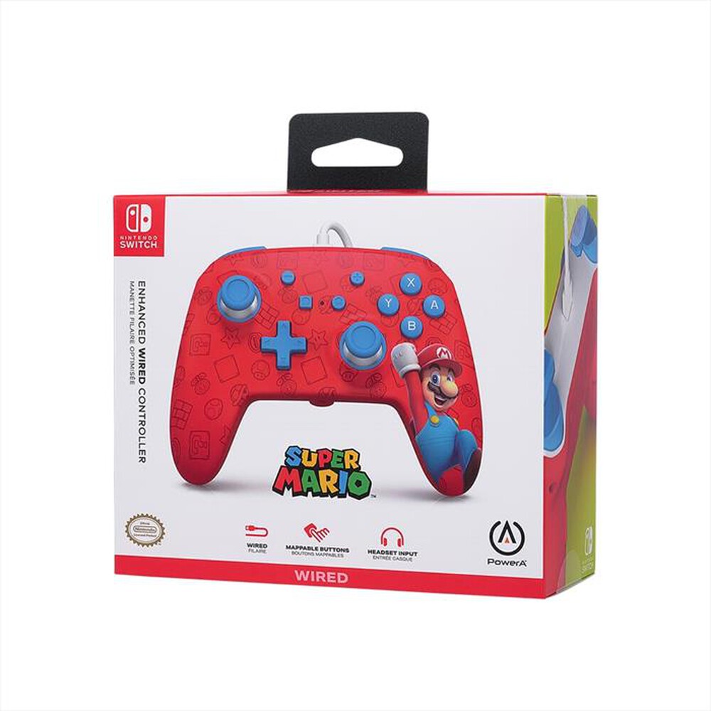 "XTREME - ENHANCED WIRED CONTROLLER WOO-HOO! MARIO-ROSSO"