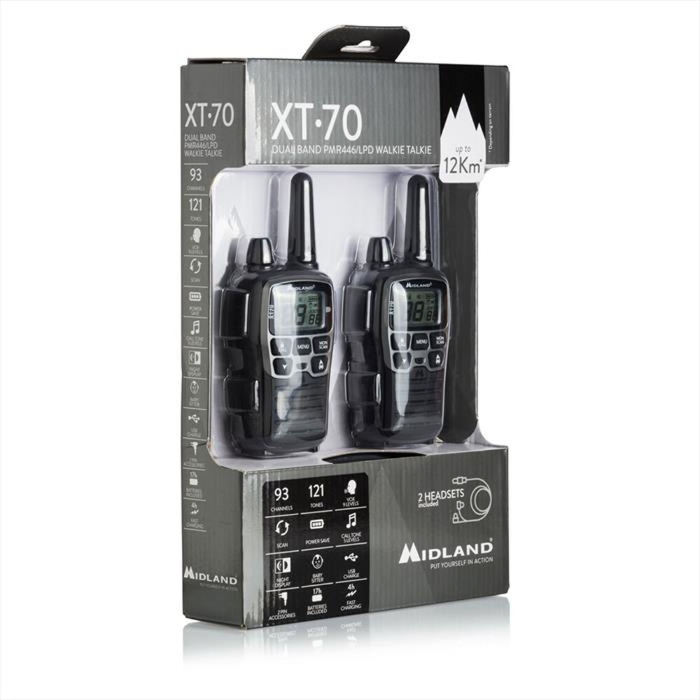 "MIDLAND - XT - 70-Nero/Grigio"