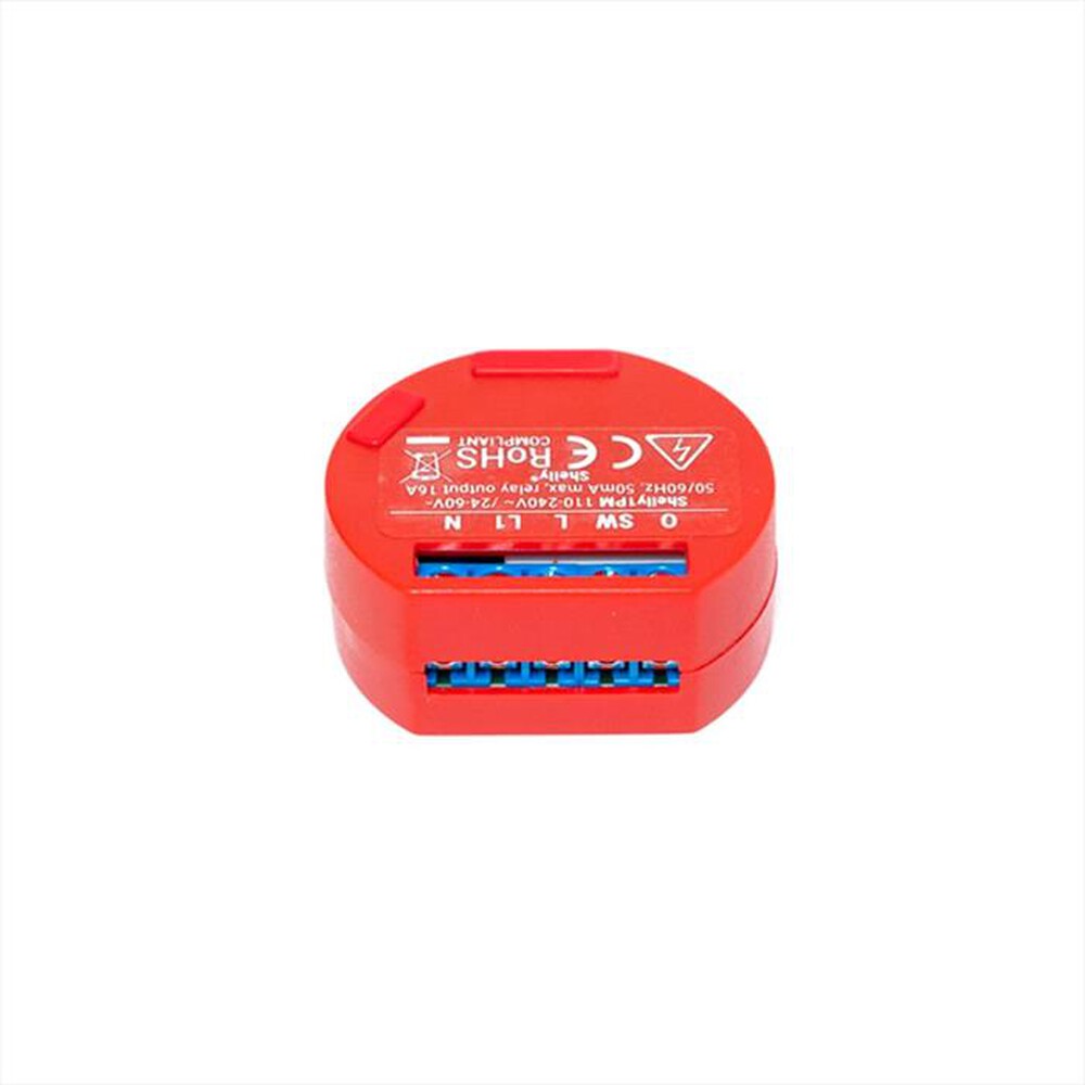 "SHELLY - Interruttore relè Wi-Fi 1 PM-Red"