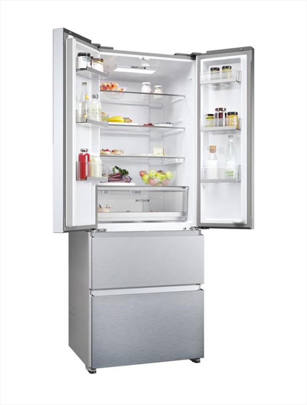 "HAIER - Frigorifero side by side HFR5719ENMG Classe E-Argento"