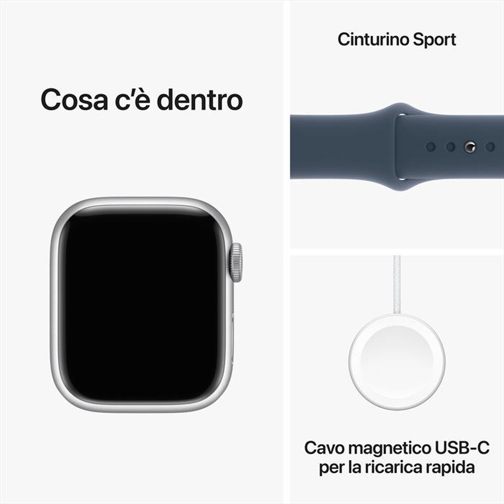 Immagine del prodotto APPLE - Watch Series 9 GPS Cassa 41mm - M/L-Blu Tempesta