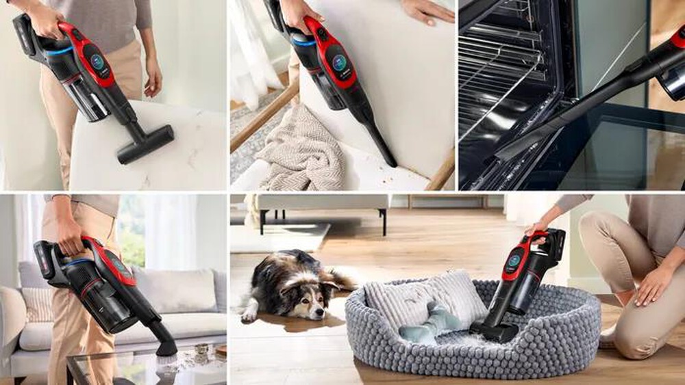 "BOSCH - Aspirapolvere ricaricabile BCS1041PET-Black,Red"
