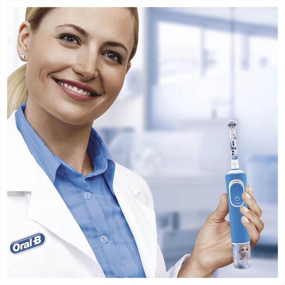 "ORAL-B - Spazzolino elettrico Kids Frozen 2-Celeste"