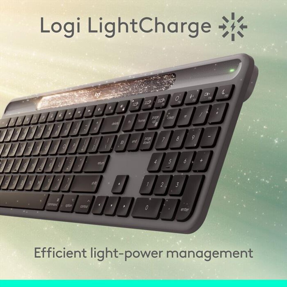 Immagine del prodotto LOGITECH - Tastiera Wireless SIGNATURE SLIM SOLAR+-Graphite