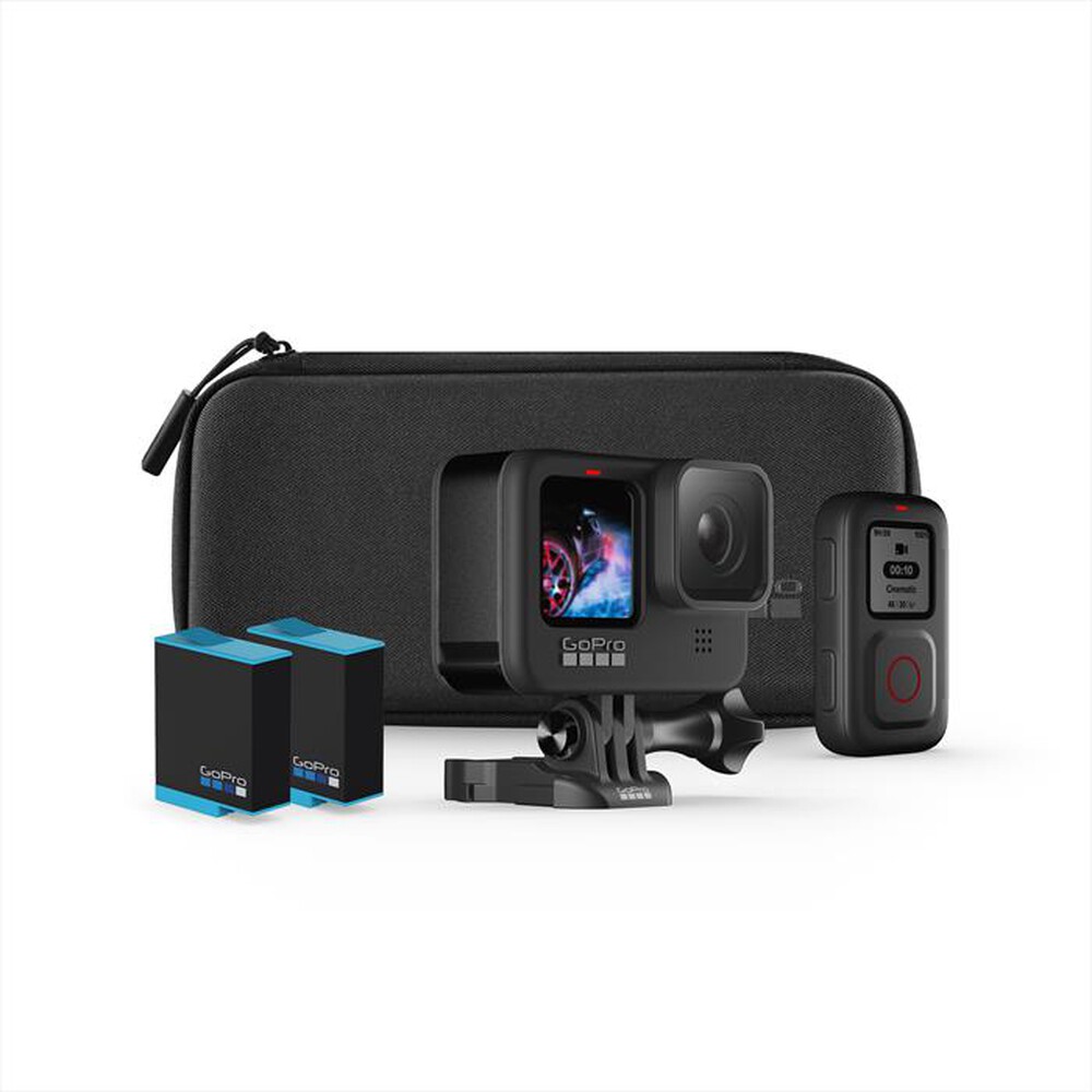 "GoPro - Action Cam HERO9 Black Accessory Hard Bundle-Nero"