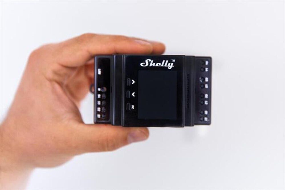 "SHELLY - Interruttore relè PRO 4PM-Black"