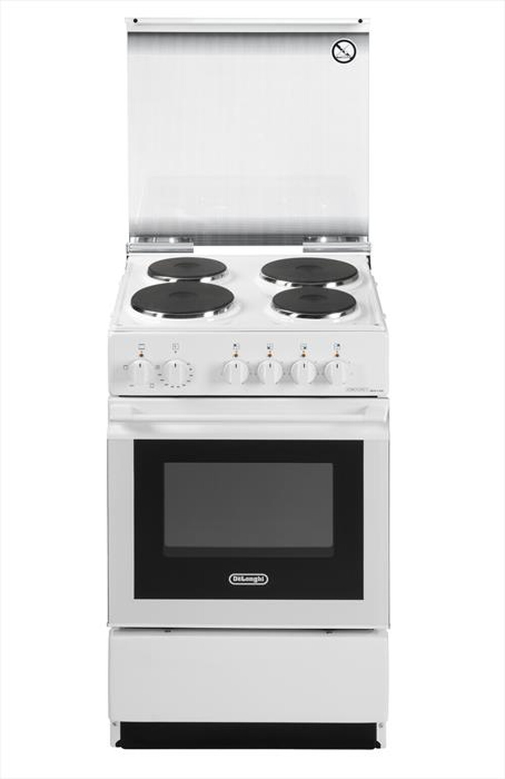 "DE LONGHI - Cucina elettrica SEW 554 P N ED Classe B-Bianco"