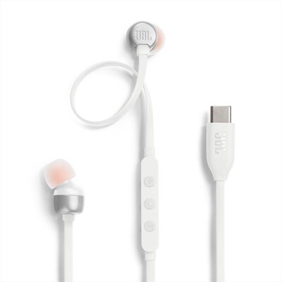 JBL - Auricolari In-Ear TUNE 310C-Bianco,  JBL - Auricolari In-Ear TUNE 310C-Bianco