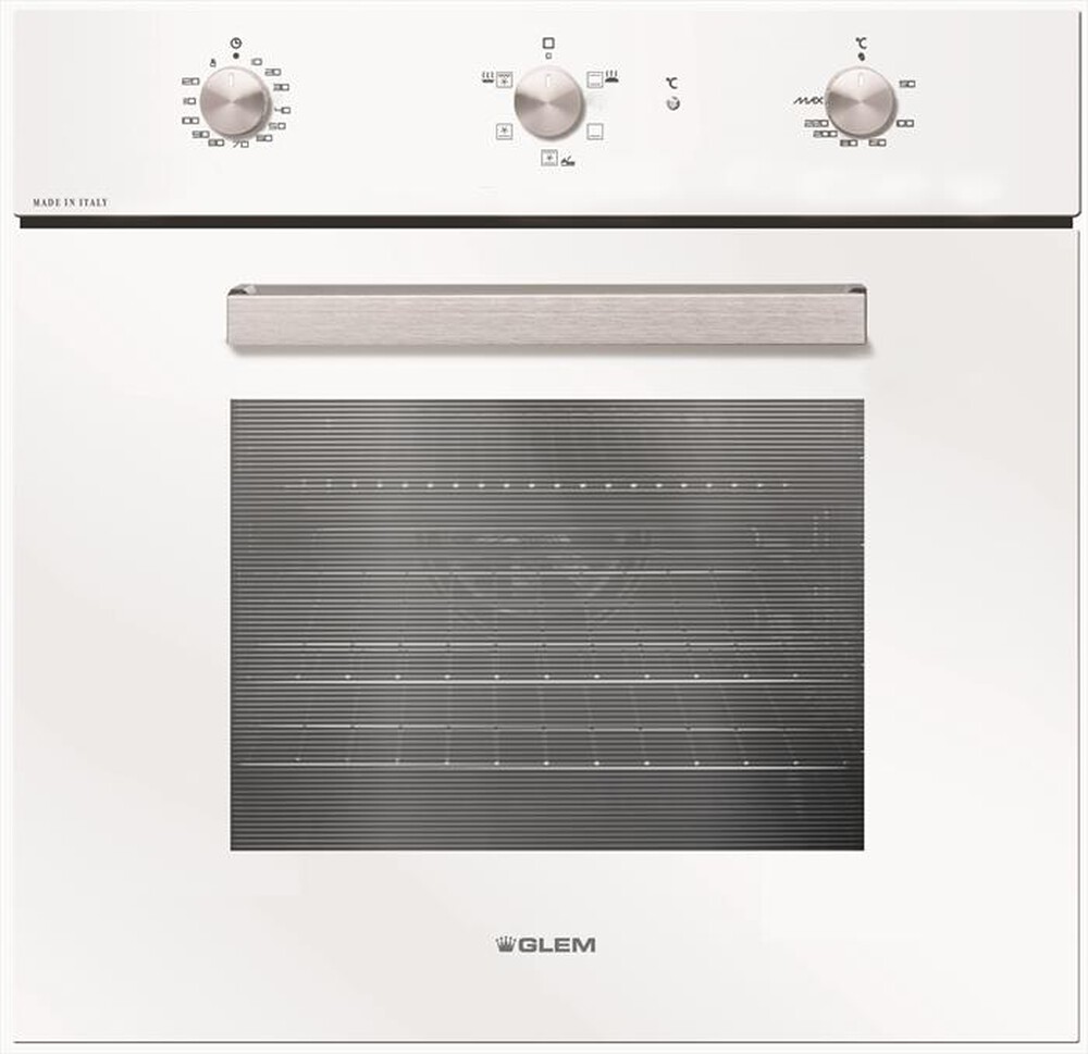 "GLEM GAS - Forno incasso elettrico GFM52WH-S3 Classe A-BIANCO"