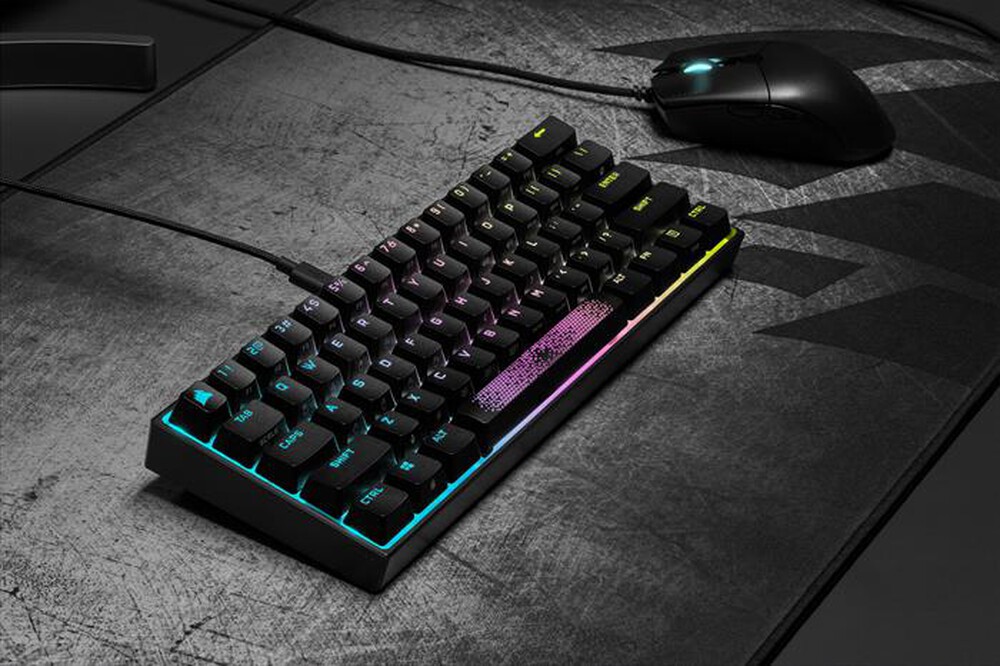 "CORSAIR - Tastiera K65 RGB MINI-Nero"