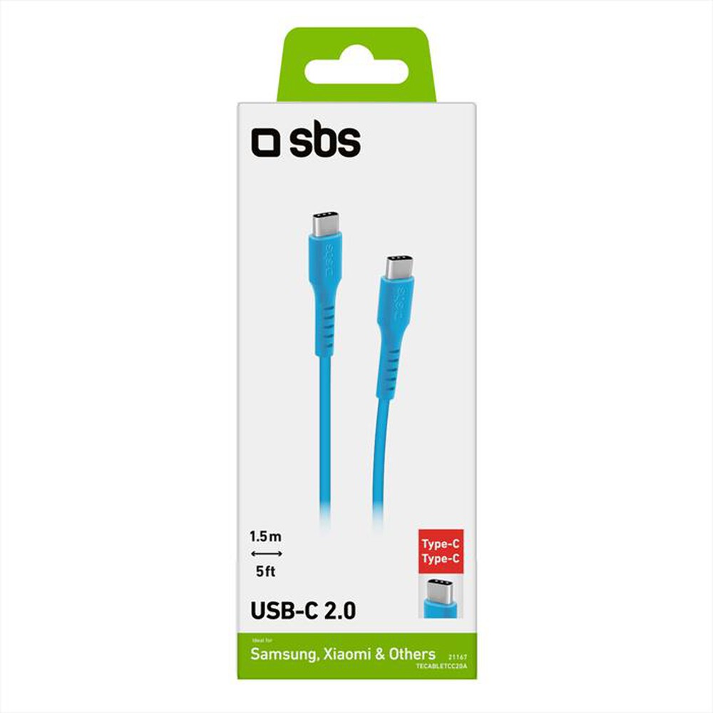 "SBS - Cavo Type C TECABLETCC20A-Azzurro"