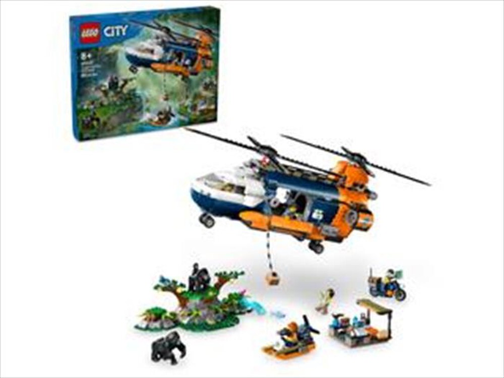 "LEGO - ELICOTTERO DELL'ESPLORATORE DELLA GIUNGA - 60437-Multicolore"