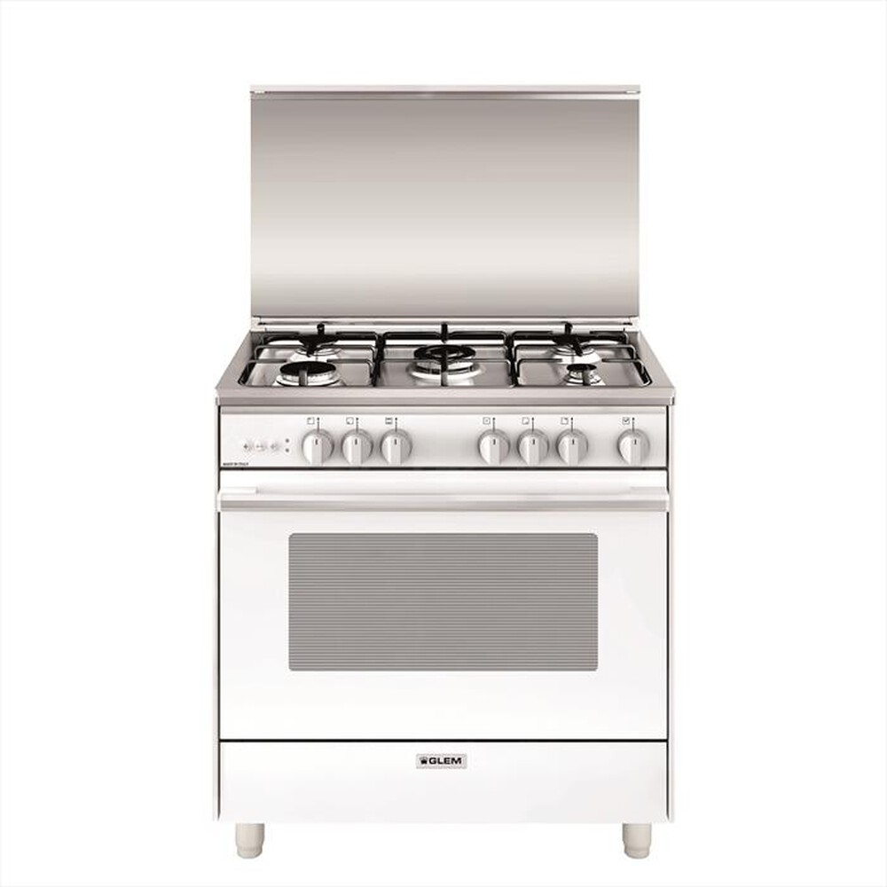 "GLEM GAS - Cucina a gas U855VX Classe A-BIANCO"