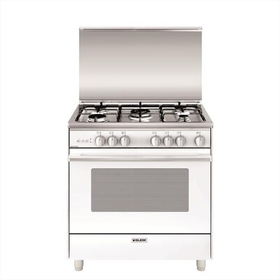 GLEM GAS - Cucina a gas U855VX Classe A-BIANCO