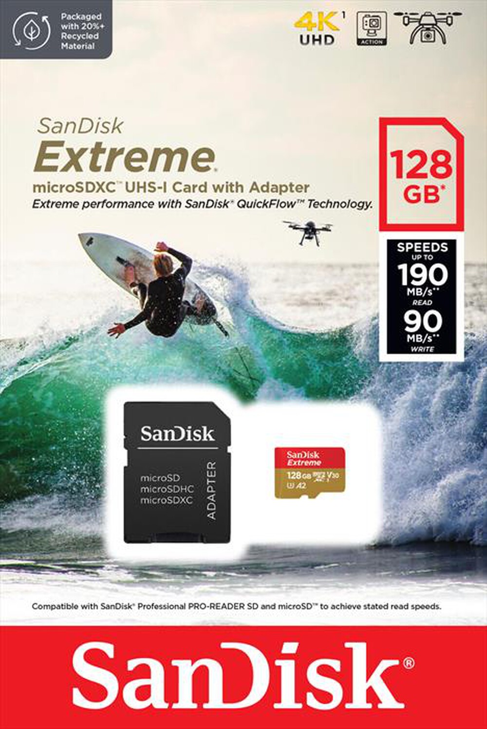 "SANDISK - EXTREME MICROSDXC 128GB"